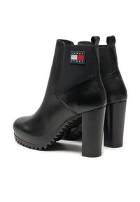 Tommy Jeans Botki Tjw New Ess High Heel Boot EN0EN02439 Czarny. Kolor: czarny. Materiał: skóra #4