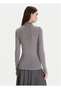 Calvin Klein Sweter LV044D239G Szary Slim Fit. Kolor: szary. Materiał: wełna #4