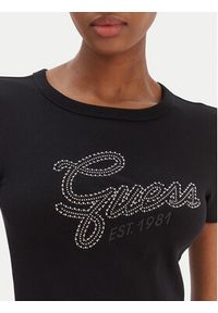 Guess T-Shirt W6RI22 KA0H1 Czarny Slim Fit. Kolor: czarny. Materiał: bawełna #5