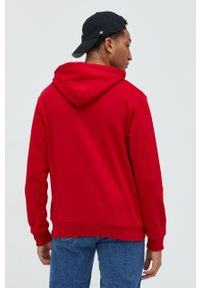 Cross Jeans bluza męska kolor czerwony z kapturem gładka. Okazja: na co dzień. Typ kołnierza: kaptur. Kolor: czerwony. Materiał: dzianina. Wzór: gładki. Styl: casual #5