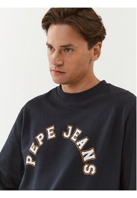 Pepe Jeans Bluza Westend Sweat PM582524 Granatowy Regular Fit. Kolor: niebieski. Materiał: bawełna