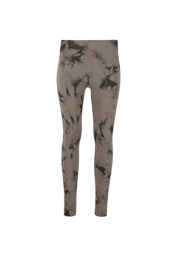 Damskie legginsy bezszwowe Athlecia Theresa Tie Dye. Kolor: szary