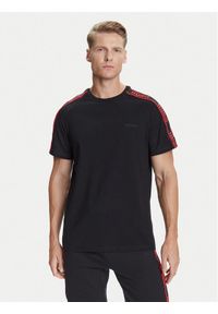 Hugo - HUGO T-Shirt Liam 50540912 Czarny Regular Fit. Kolor: czarny. Materiał: bawełna