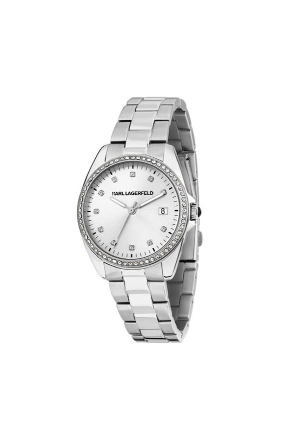 Karl Lagerfeld - KARL LAGERFELD Zegarek R0553101510 Srebrny. Kolor: srebrny