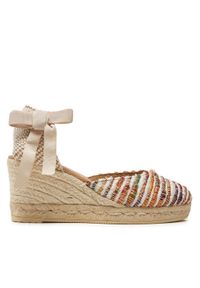 Manebi Espadryle Yucatan Low Wedge Espadrilles G 1.1 WL Kolorowy. Materiał: materiał. Wzór: kolorowy #1