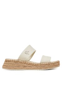 Espadryle Calvin Klein Jeans. Kolor: beżowy. Styl: sportowy