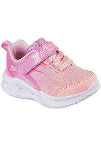 Buty sportowe dla dzieci Skechers S Lights skechers Sola Glow. Okazja: na co dzień. Kolor: różowy. Materiał: materiał #1