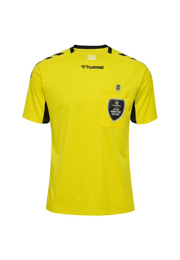 Koszulka Hummel FFHB Referee. Kolor: żółty. Sport: koszykówka