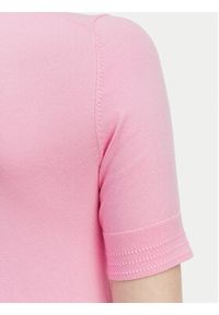TOMMY HILFIGER - Tommy Hilfiger Sweter WW0WW49705 Różowy jasny Slim Fit. Kolor: różowy. Materiał: bawełna #4