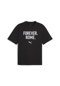 Puma - Męska koszulka Concept 2 Rome o luźnym kroju PUMA Black. Kolor: czarny