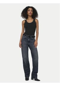 only - ONLY Top Sara 15345994 Czarny Slim Fit. Kolor: czarny. Materiał: bawełna #2