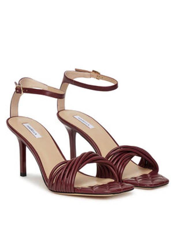 Marella Sandały Verve 2513521047200 Czerwony. Kolor: czerwony. Materiał: skóra