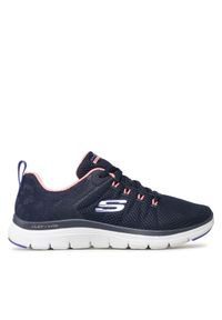 skechers - Skechers Buty Elegant Ways 149580 Granatowy. Kolor: niebieski. Materiał: mesh, materiał