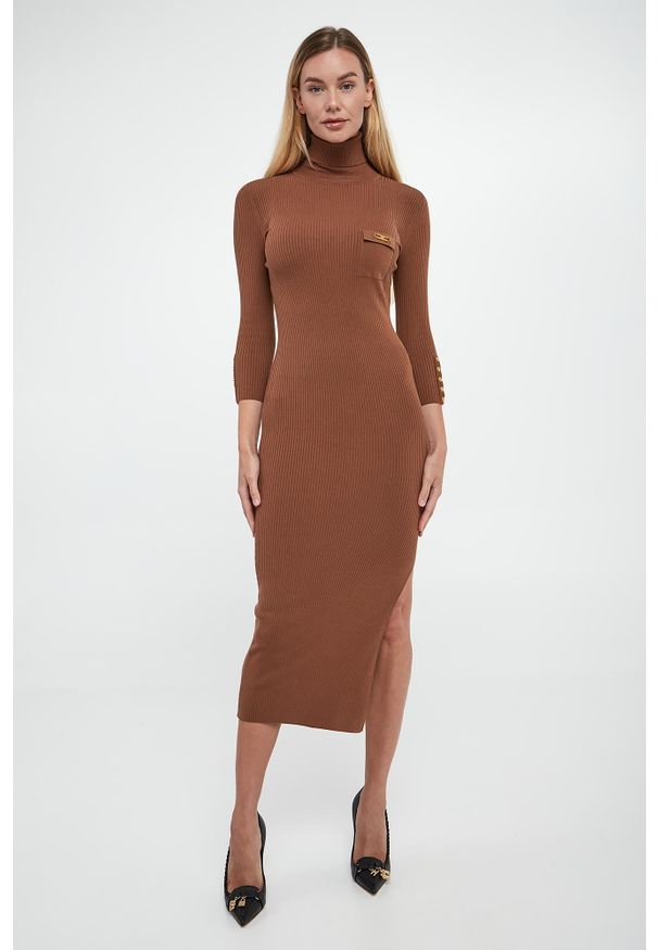 Elisabetta Franchi - Sukienka z jedwabiem ELISABETTA FRANCHI. Materiał: jedwab