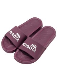 Klapki Męskie Basenowe Kubota Basic. Kolor: czerwony, wielokolorowy, brązowy. Styl: sportowy #1