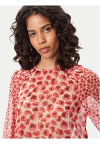 French Connection Bluzka Poppy 729G9 Czerwony Regular Fit. Kolor: czerwony. Materiał: syntetyk #4