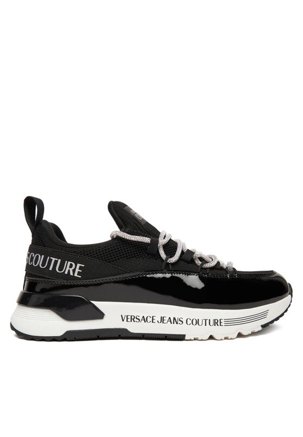 Versace Jeans Couture Sneakersy 79VA3SAB Czarny. Kolor: czarny. Materiał: materiał
