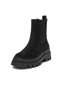 DeeZee Botki HX21069-1A Czarny. Kolor: czarny. Materiał: materiał #3