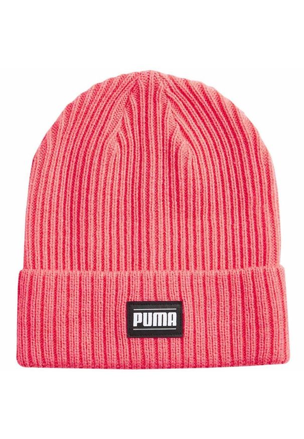 Puma - Klasyczna Czapka Z Wywiniętymi Mankietami Dla Dorosłych Unisex. Kolor: różowy. Styl: klasyczny