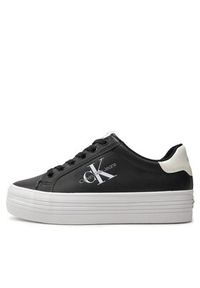 Calvin Klein Jeans Sneakersy Bold Vulc Flatf Lace Lth Met YW0YW01393 Czarny. Kolor: czarny #2