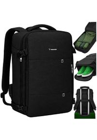 TRIZAND - Plecak turystyczny Trizand Plecak turystyczny 42x32x40cm czarny Trizand. Kolor: czarny #1