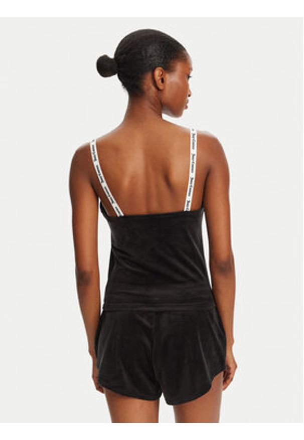 Juicy Couture Top Elina JCLCT125501 Czarny Slim Fit. Kolor: czarny. Materiał: syntetyk