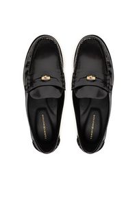 TOMMY HILFIGER - Tommy Hilfiger Mokasyny Hilfiger Penny Abrasivato FW0FW09257 Czarny. Kolor: czarny. Materiał: skóra #6