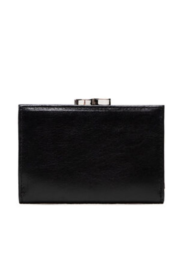 Pierre Cardin Mały Portfel Damski 06 ITALY 117 Czarny. Kolor: czarny. Materiał: skóra