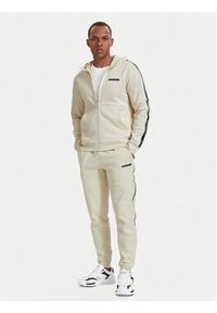 EA7 Emporio Armani Spodnie dresowe 7M002198 AF10377 U1079 Beżowy jasny Slim Fit. Kolor: beżowy. Materiał: bawełna #2