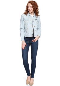 Wrangler - DAMSKA KURTKA JEANSOWA WRANGLER 124WJ BLUE RHAPSODY W4WJUG13I. Materiał: jeans #6