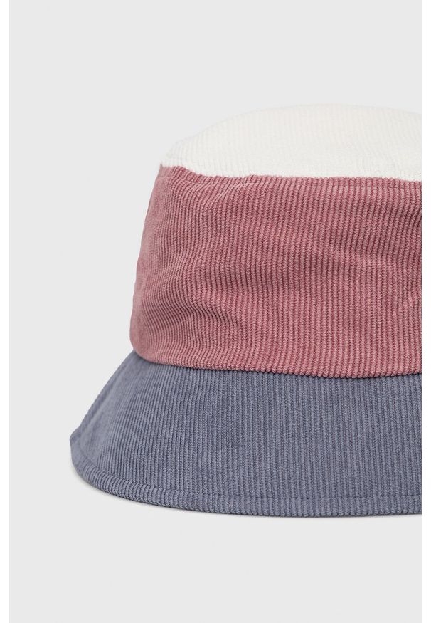 Tommy Jeans Kapelusz sztruksowy kolor różowy. Kolor: różowy. Materiał: sztruks