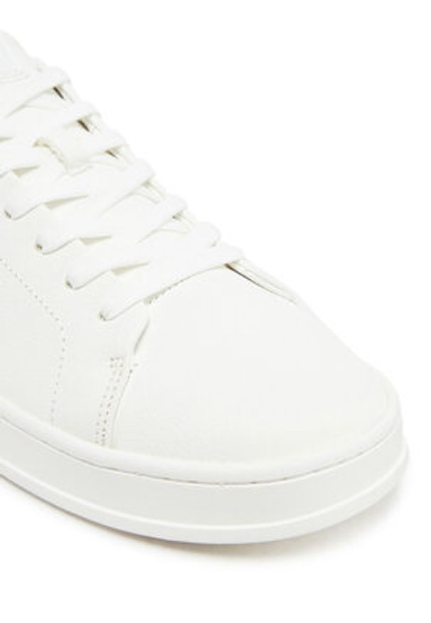 Calvin Klein Sneakersy Low Top Lace Up Nu HM0HM01758 Biały. Kolor: biały. Materiał: skóra