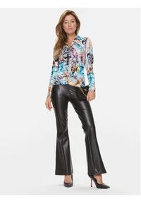 Guess Spodnie z imitacji skóry Nia W3BB18 K8S30 Czarny Regular Fit. Kolor: czarny. Materiał: skóra #3
