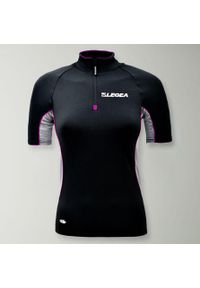 LEGEA - Koszulka treningowa BOSTON MC. Kolor: różowy, wielokolorowy, czarny. Materiał: materiał. Długość rękawa: krótki rękaw. Długość: krótkie. Wzór: nadruk. Sport: kolarstwo #1