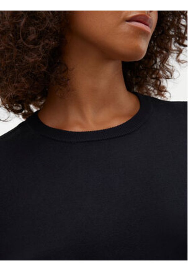 Vero Moda Sweter Silje 10320460 Czarny Oversize. Kolor: czarny. Materiał: wiskoza