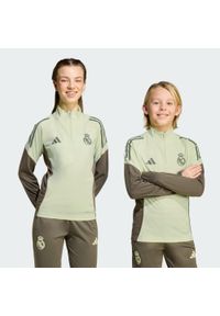 Adidas - Bluza Real Madryt Tiro 25 Competition Kids. Kolor: zielony. Materiał: dresówka. Sport: piłka nożna