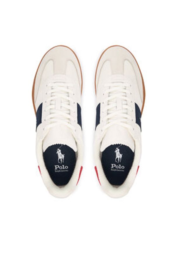 Polo Ralph Lauren Sneakersy 809P01616001 Biały. Kolor: biały. Materiał: skóra