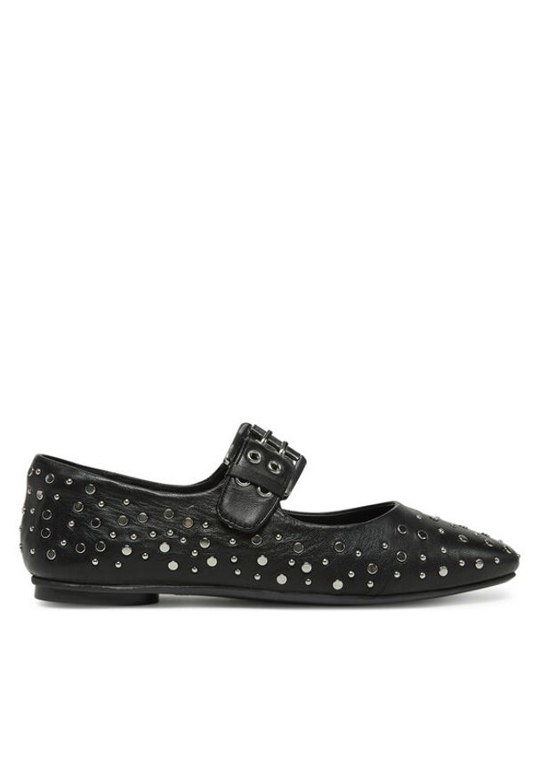 Bronx Baleriny Next-Wagon 66584-D Czarny. Kolor: czarny. Materiał: skóra