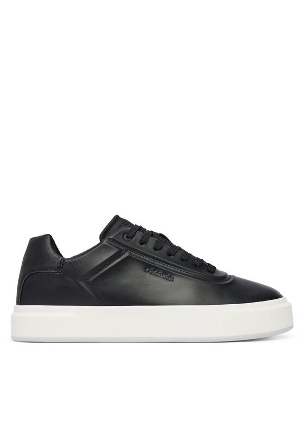 Calvin Klein Sneakersy Basket Cupsole Oxf Lup Hf Lth YM0YM01452 Czarny. Kolor: czarny. Materiał: skóra