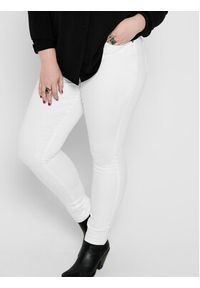 ONLY Carmakoma Jeansy 15197368 Biały Skinny Fit. Kolor: biały #5