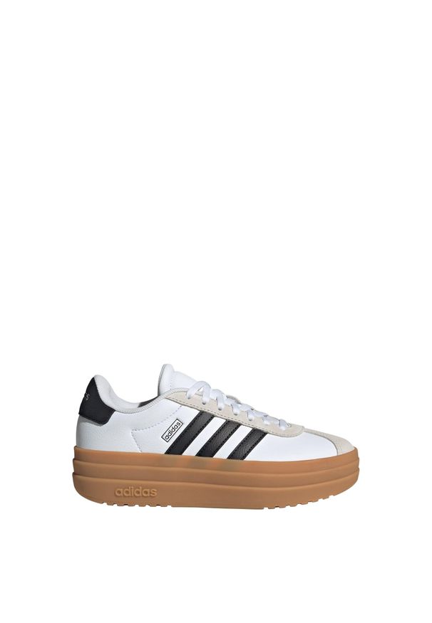 Adidas - Buty VL Court Bold Kids. Kolor: biały, czarny, brązowy, wielokolorowy. Sport: turystyka piesza