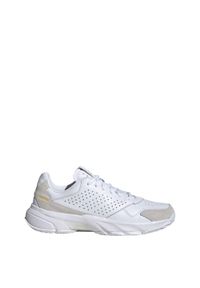 Adidas - Buty Courtjam Control 3 Premium Tennis. Kolor: biały. Materiał: skóra. Sport: tenis