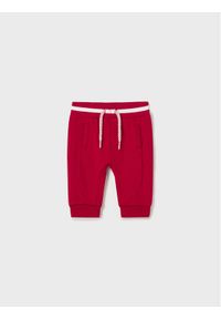 Mayoral Spodnie dresowe 1512 Czerwony Regular Fit. Kolor: czerwony. Materiał: bawełna #1