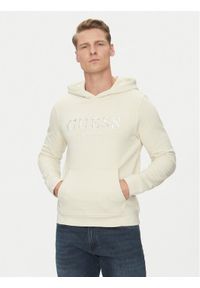Guess Bluza M5GQ36 KCN01 Écru Regular Fit. Materiał: bawełna