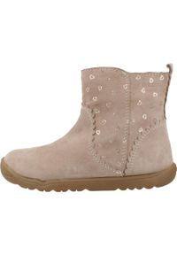 Geox - Buty GEOX B MACCHIA GIRL Jasnobrązowy. Kolor: beżowy, wielokolorowy, brązowy. Materiał: skóra. Styl: sportowy. Sport: turystyka piesza