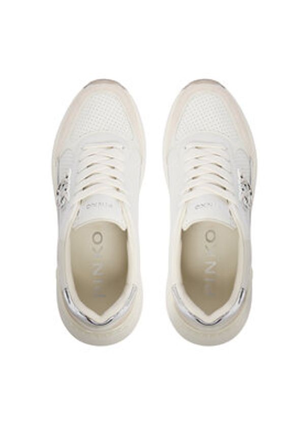 Pinko - PINKO Sneakersy GEM 15 Biały. Kolor: biały. Materiał: skóra