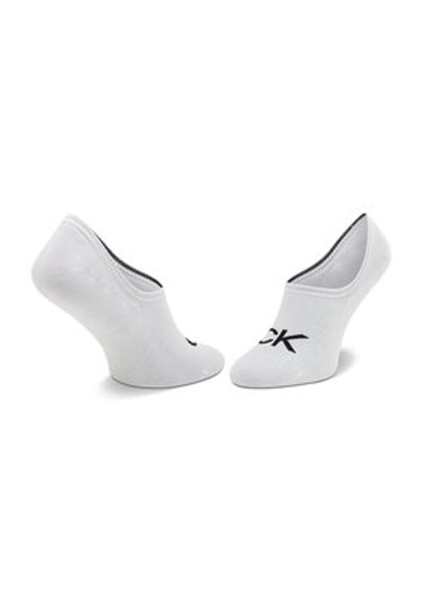 Calvin Klein Skarpety Stopki Damskie 701218773 Biały. Kolor: biały. Materiał: materiał