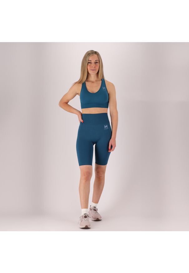 XTREME - Damskie spodenki sportowe. Kolor: niebieski. Materiał: poliester, elastan. Sport: fitness