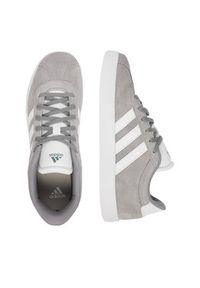 Adidas - adidas Sneakersy Vl Court 3.0 K ID6314 Szary. Kolor: szary. Materiał: zamsz, skóra #8