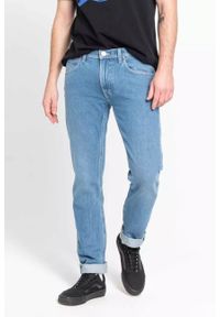 Lee - LEE LUKE WORKER MĘSKIE SPODNIE JEANSOWE JEANSY POLO BLUE L75HFOGW